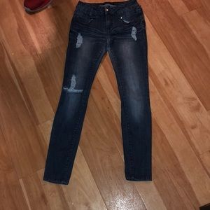 Dark blue jeans